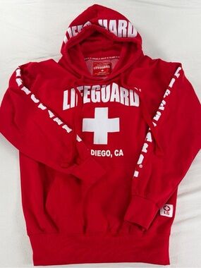 Lifeguard San Diego Red Hooded Sweatshirt